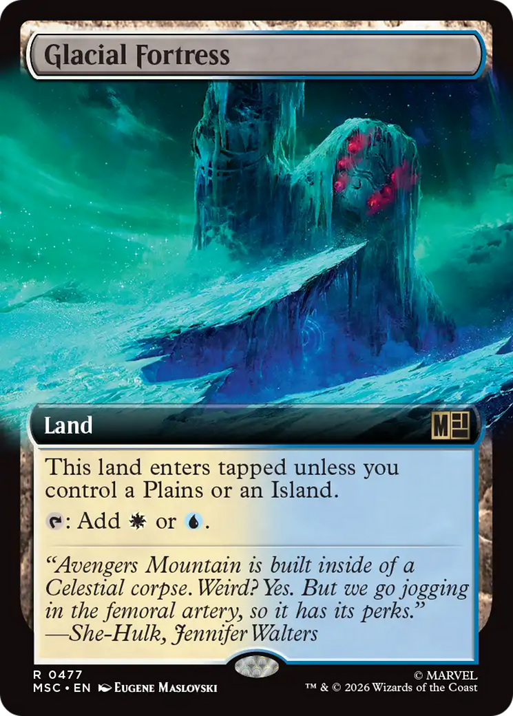Glacial Fortress (Extended Art) [Marvel Super Heroes Commander] | Total Play