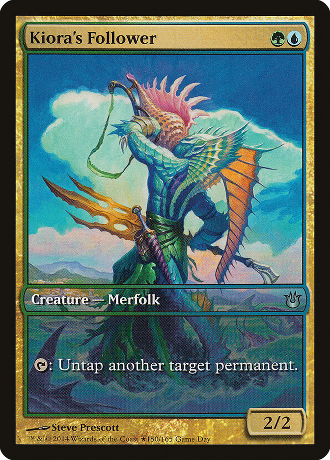 Kiora's Follower (Game Day) [Born of the Gods Promos] | Total Play