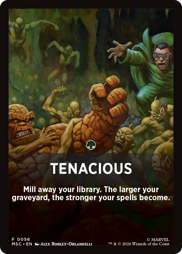 Tenacious Theme Card [Marvel Super Heroes Commander] | Total Play