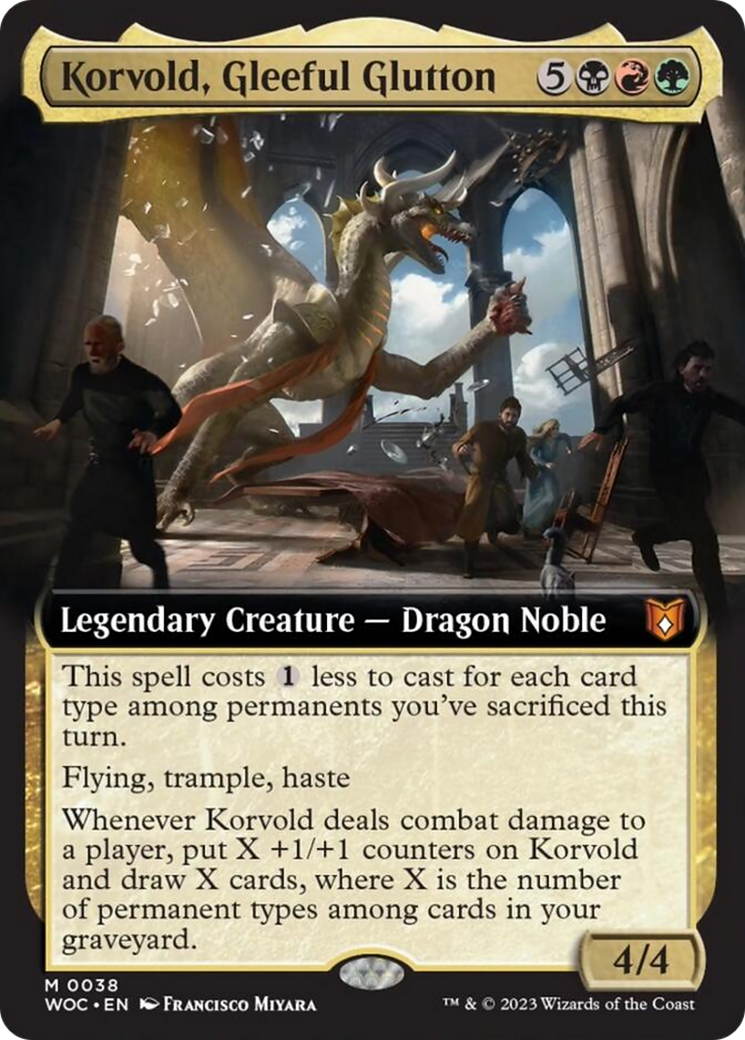 Korvold, Gleeful Glutton (Extended Art) [Wilds of Eldraine Commander] | Total Play