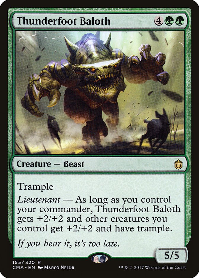 Thunderfoot Baloth [Commander Anthology] | Total Play