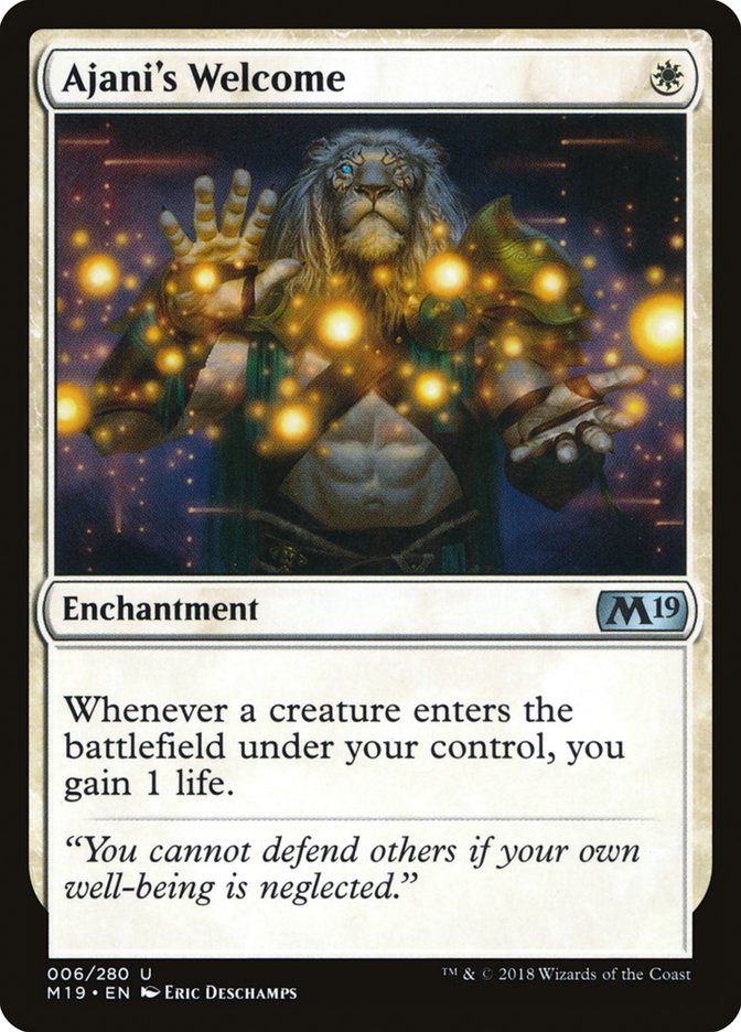Ajani's Welcome [Core Set 2019] | Total Play