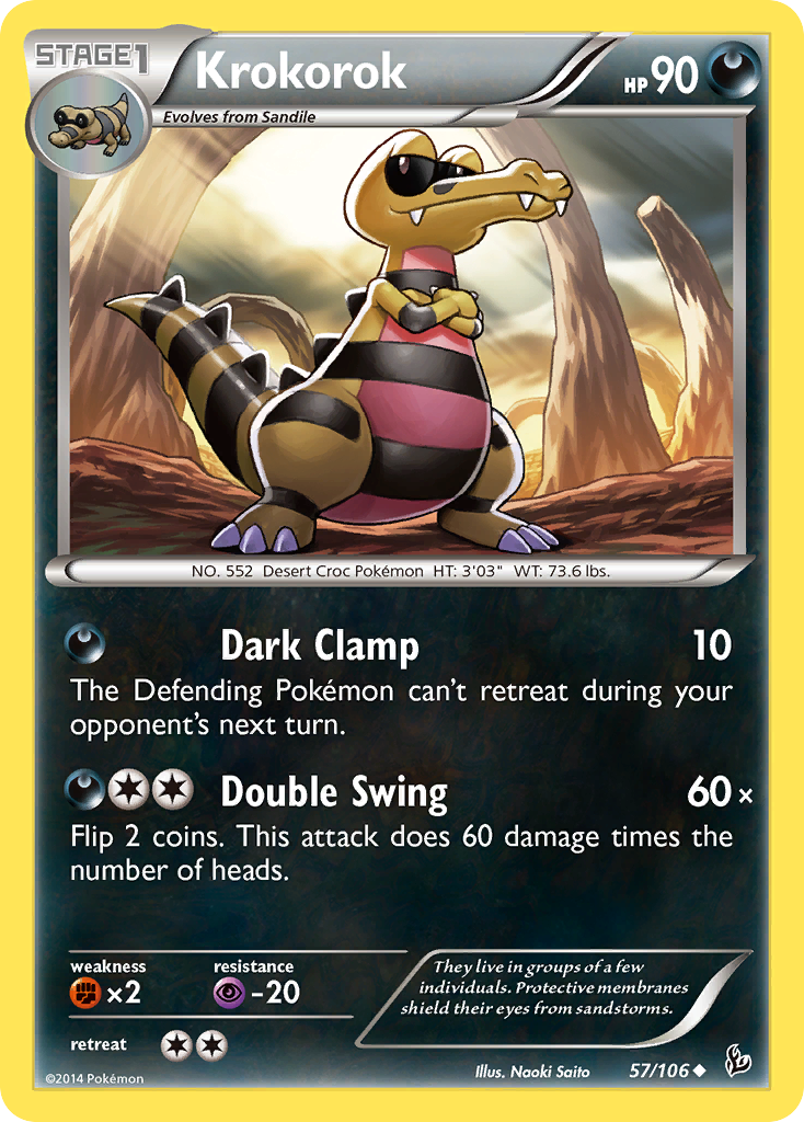Krokorok (57/106) [XY: Flashfire] | Total Play