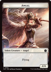 Angel (0001) // Angel (0002) Double-Sided Token [Foundations Commander Tokens] | Total Play