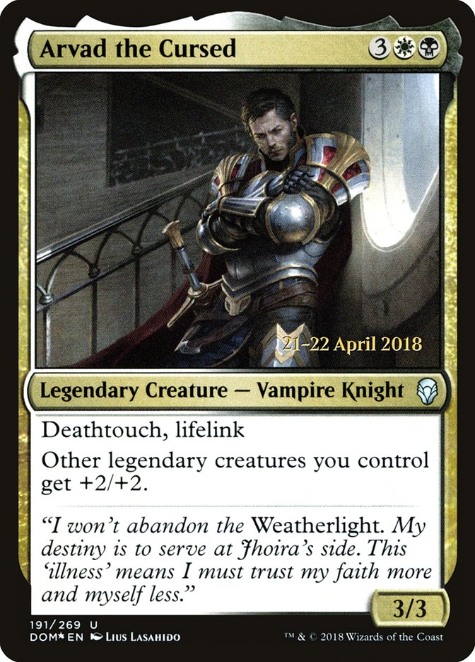Arvad the Cursed [Dominaria Prerelease Promos] | Total Play