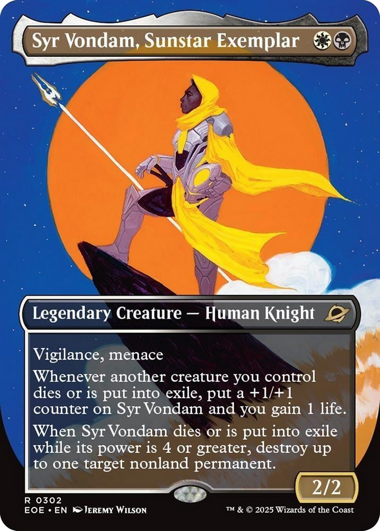 Syr Vondam, Sunstar Exemplar (Borderless) [Edge of Eternities] | Total Play
