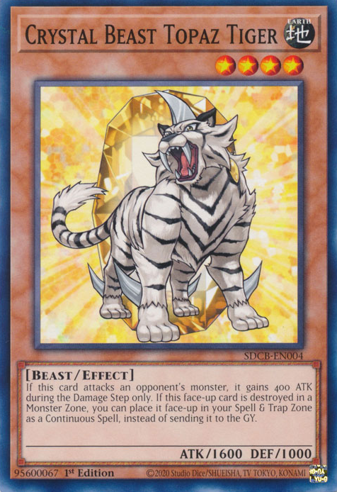 Crystal Beast Topaz Tiger [SDCB-EN004] Common | Total Play