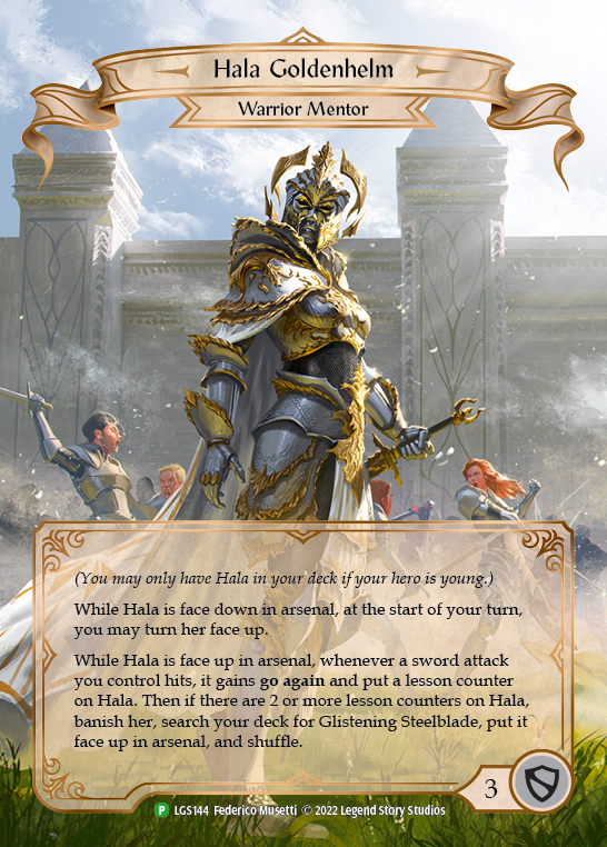 Hala Goldenhelm [LGS144] (Promo)  Rainbow Foil | Total Play