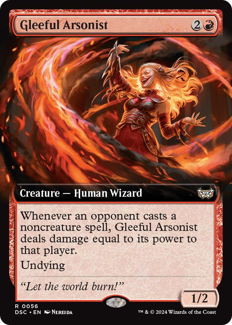 Gleeful Arsonist (Extended Art) [Duskmourn: House of Horror Commander] | Total Play