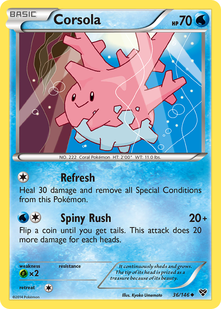 Corsola (36/146) [XY: Base Set] | Total Play