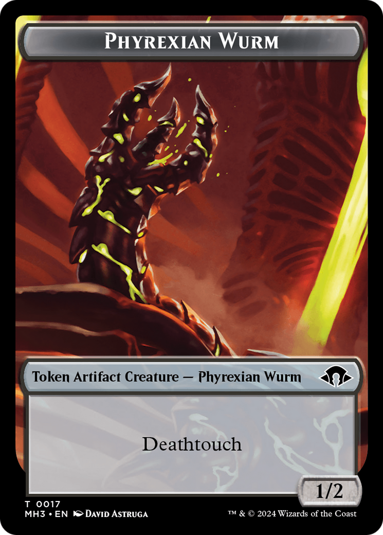 Phyrexian Wurm Token (0017) [Modern Horizons 3 Tokens] | Total Play