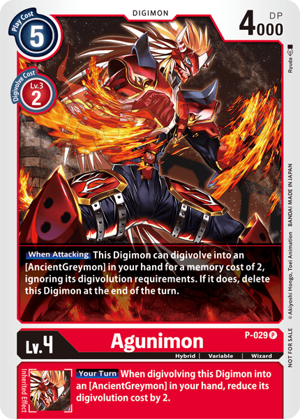 Agunimon [P-029] [Promotional Cards] | Total Play