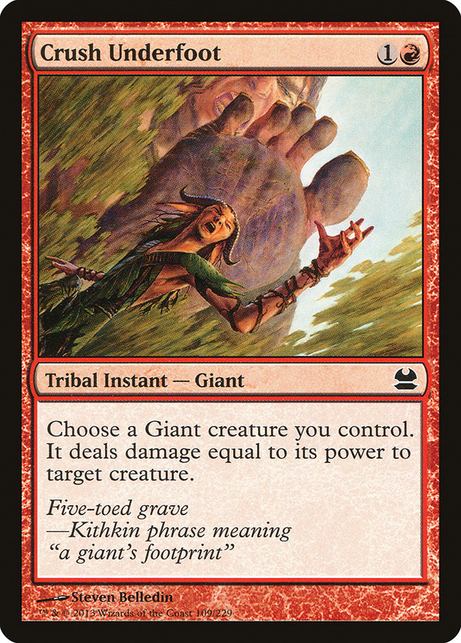 Crush Underfoot [Modern Masters] | Total Play