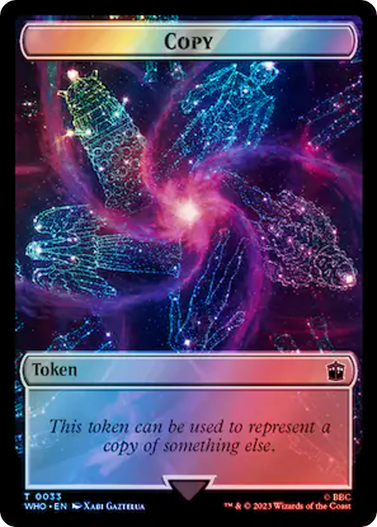 Copy // Mutant Double-Sided Token (Surge Foil) [Doctor Who Tokens] | Total Play