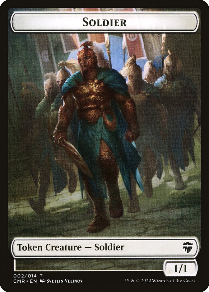 Angel // Soldier Double-Sided Token [Commander Legends Tokens] | Total Play