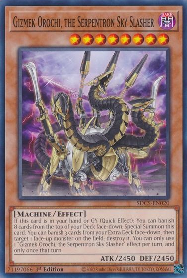 Gizmek Orochi, the Serpentron Sky Slasher [SDCS-EN020] Common | Total Play