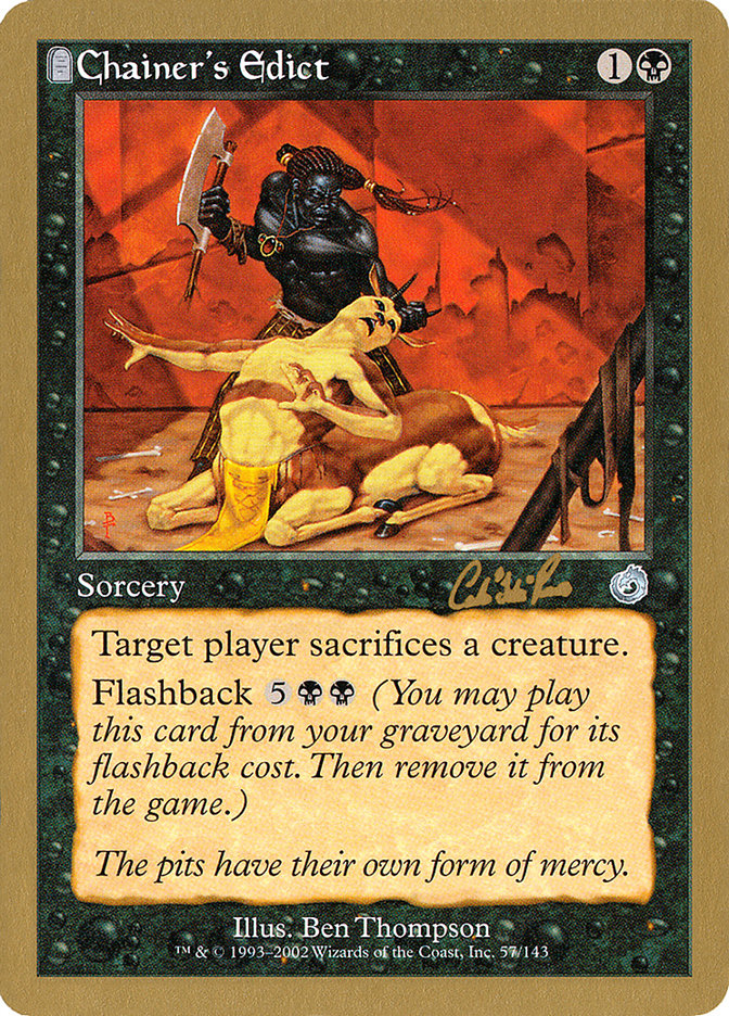 Chainer's Edict (Carlos Romao) [World Championship Decks 2002] | Total Play