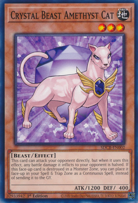 Crystal Beast Amethyst Cat [SDCB-EN002] Common | Total Play