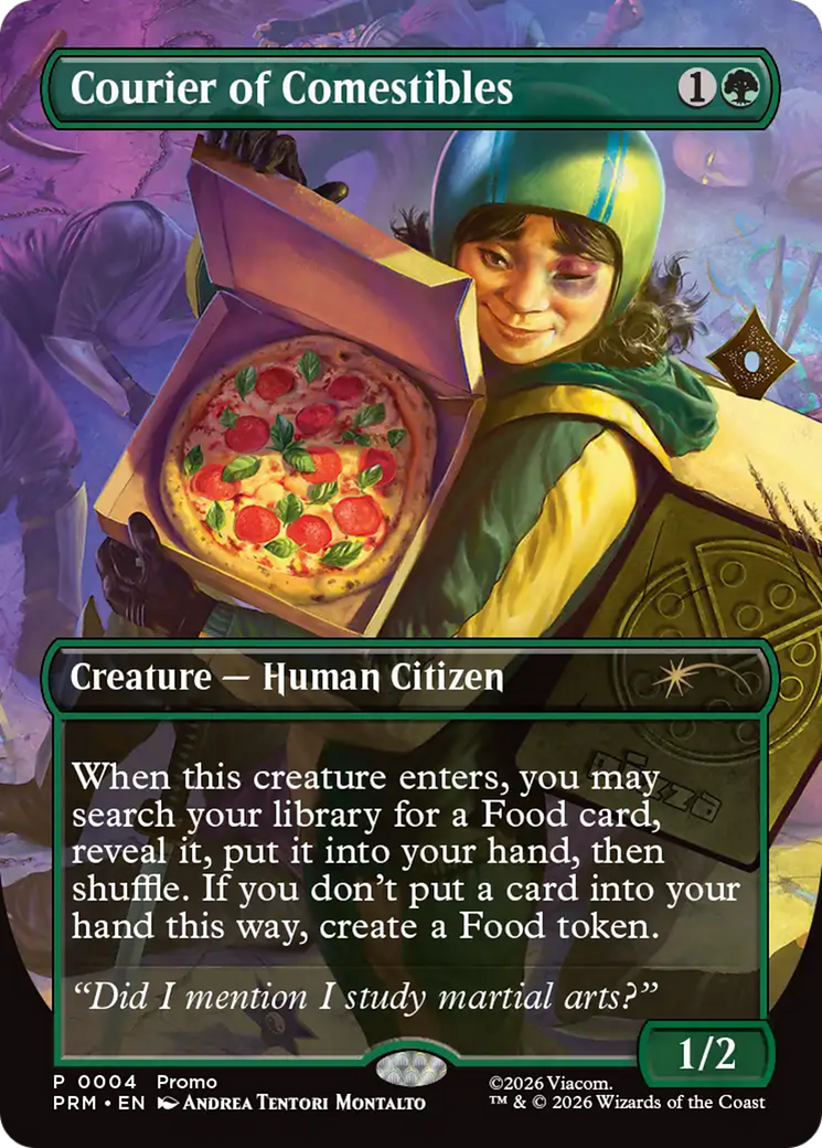 Courier of Comestibles (Borderless) [Wizards Play Network 2026] | Total Play