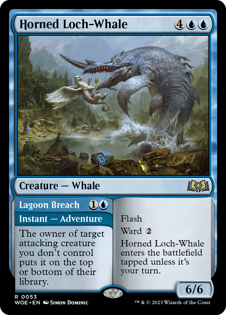 Horned Loch-Whale // Lagoon Breach [Wilds of Eldraine] | Total Play