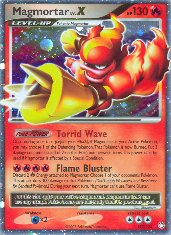 Magmortar LV.X (123/123) [Diamond & Pearl: Mysterious Treasures] | Total Play