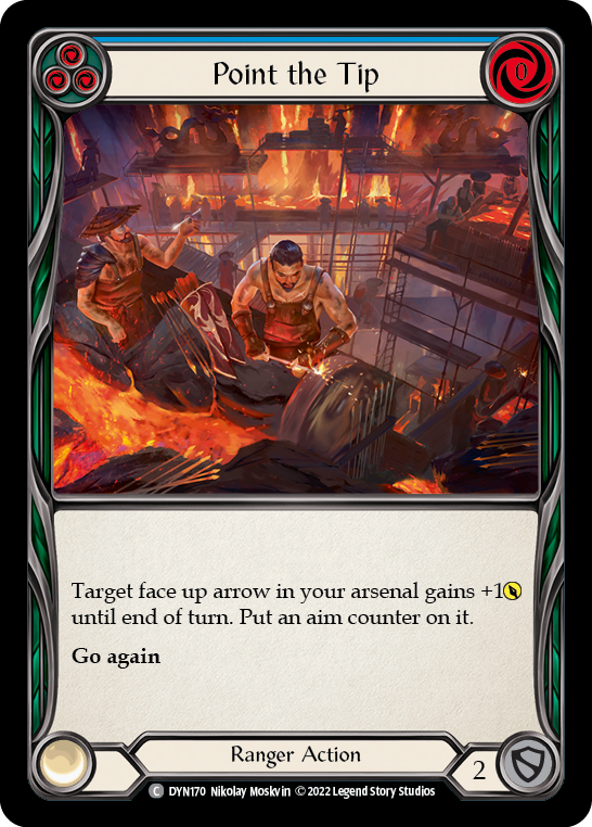 Point the Tip (Blue) [DYN170] (Dynasty)  Rainbow Foil | Total Play