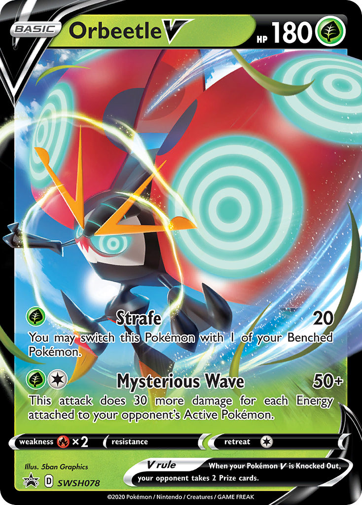 Orbeetle V (SWSH078) (Jumbo Card) [Sword & Shield: Black Star Promos] | Total Play