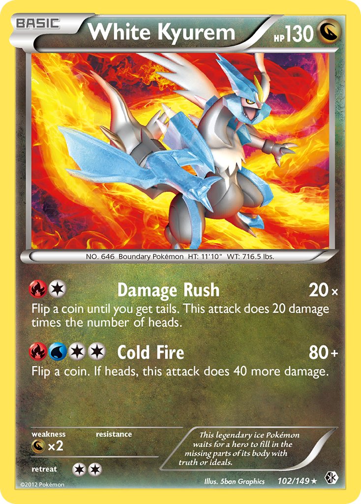 White Kyurem (102/149) (Theme Deck Exclusive) [Black & White: Boundaries Crossed] | Total Play