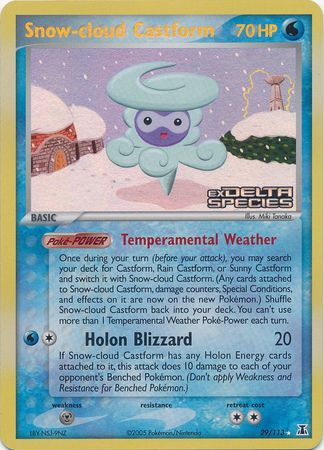 Snow-cloud Castform (29/113) (Stamped) [EX: Delta Species] | Total Play