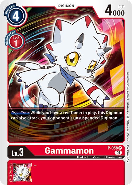 Gammamon [P-058] (New Awakening Pre-Release Tournament) [New Awakening Pre-Release Promos] | Total Play