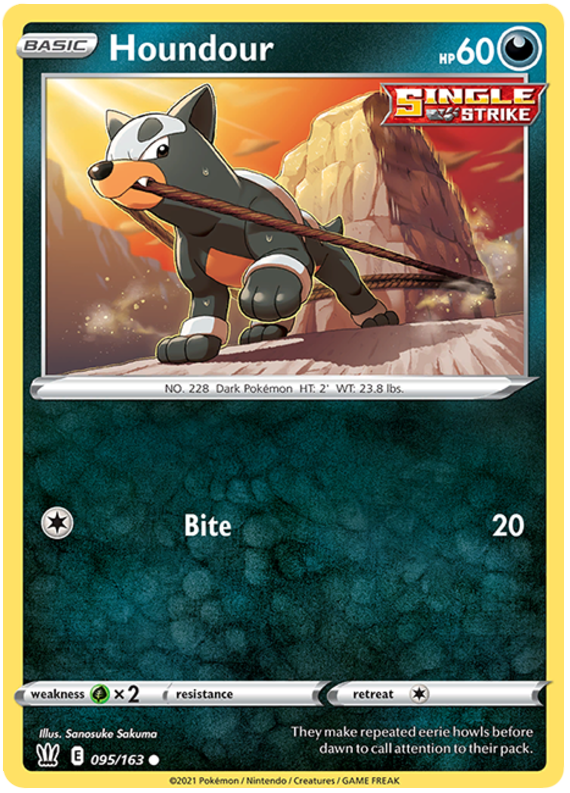 Houndour (095/163) [Sword & Shield: Battle Styles] | Total Play