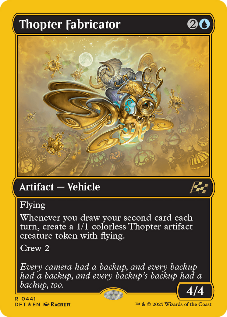 Thopter Fabricator (First-Place Foil) [Aetherdrift] | Total Play