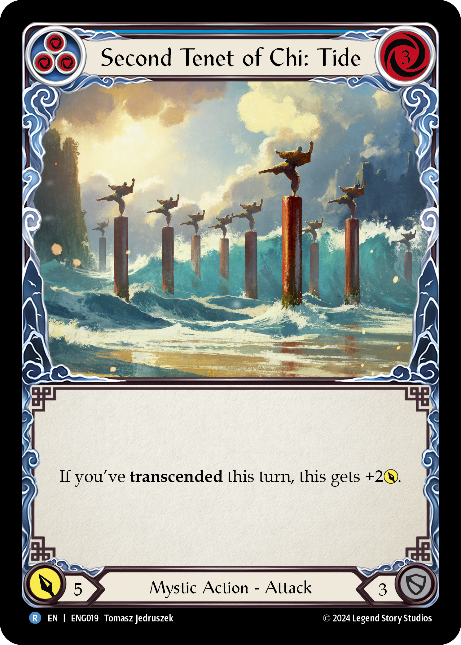 Second Tenet of Chi: Tide [ENG019] (Part the Mistveil Enigma Blitz Deck) | Total Play