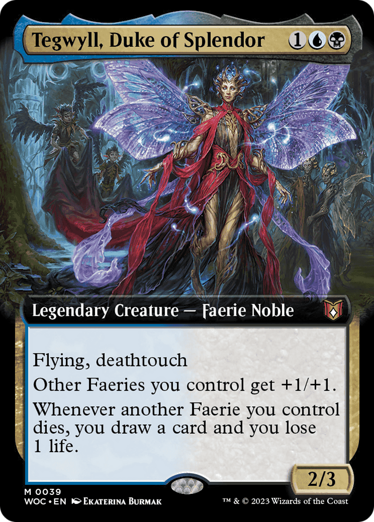 Tegwyll, Duke of Splendor (Extended Art) [Wilds of Eldraine Commander] | Total Play