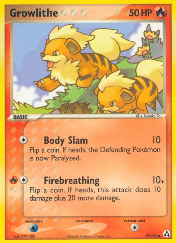 Growlithe (55/92) [EX: Legend Maker] | Total Play