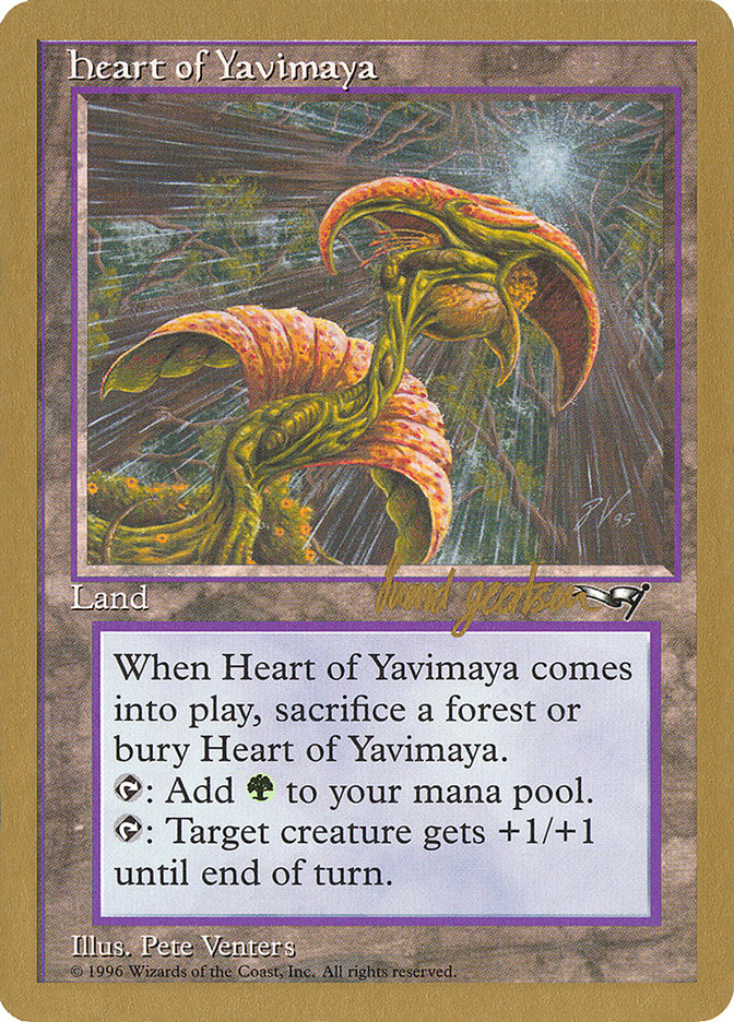 Heart of Yavimaya (Svend Geertsen) [World Championship Decks 1997] | Total Play