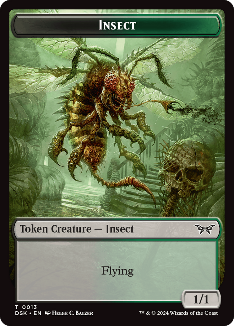 Insect (0013) Token [Duskmourn: House of Horror Tokens] | Total Play