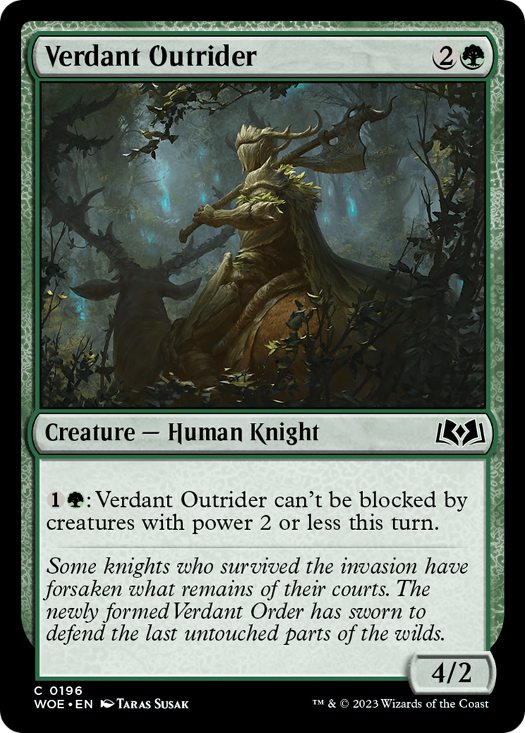 Verdant Outrider [Wilds of Eldraine] | Total Play