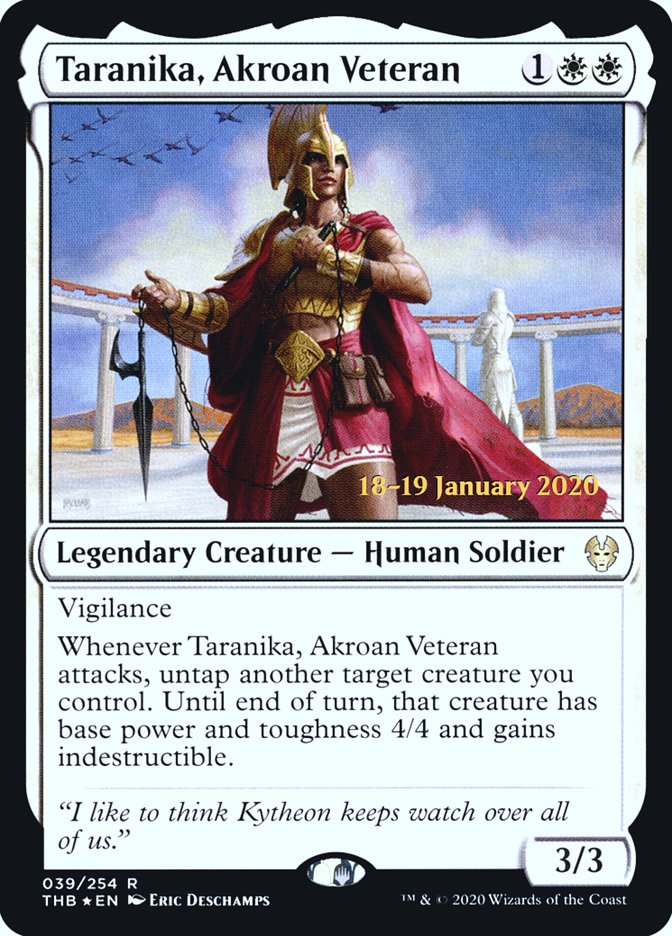 Taranika, Akroan Veteran [Theros Beyond Death Prerelease Promos] | Total Play