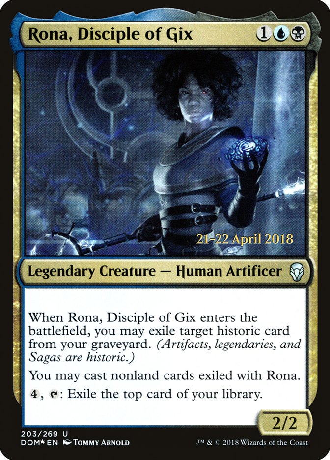 Rona, Disciple of Gix [Dominaria Prerelease Promos] | Total Play