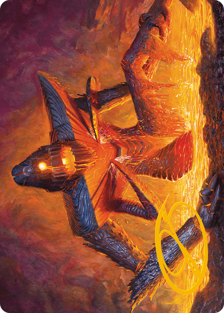 Molten Gatekeeper Art Card (Gold-Stamped Signature) [Modern Horizons 3 Art Series] | Total Play