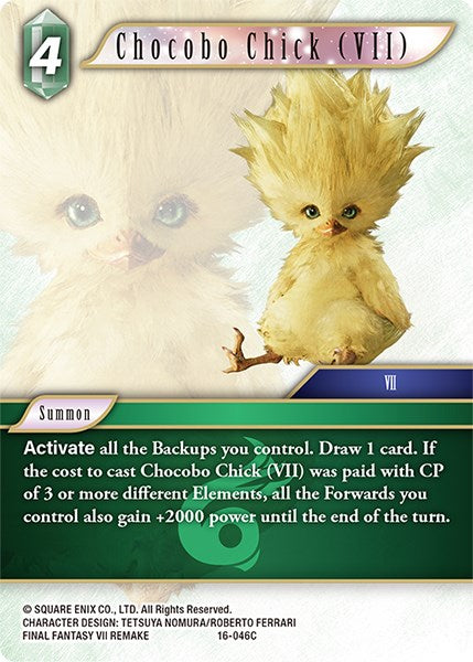 Chocobo Chick (VII) [Emissaries of Light] | Total Play