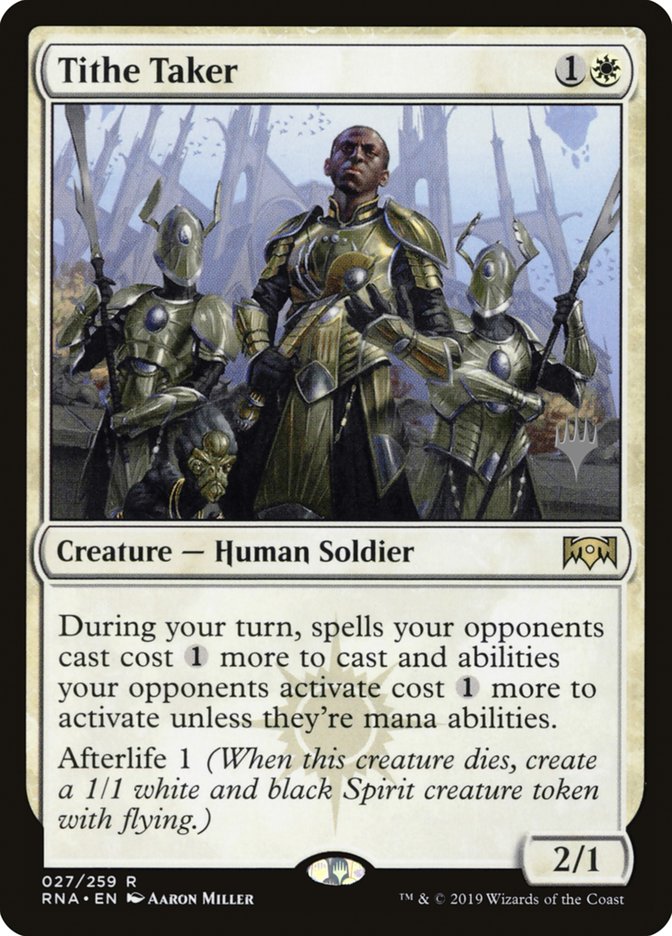 Tithe Taker (Promo Pack) [Ravnica Allegiance Promos] | Total Play