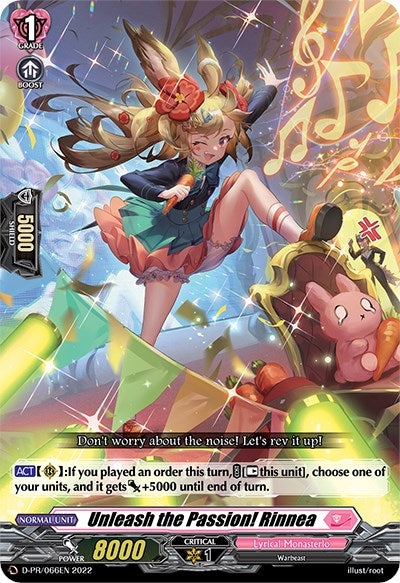 Unleash the Passion! Rinnea (D-PR/066EN) [D Promo Cards] | Total Play