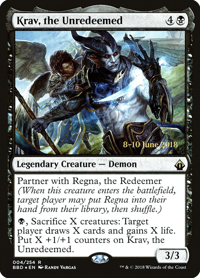 Krav, the Unredeemed [Battlebond Prerelease Promos] | Total Play
