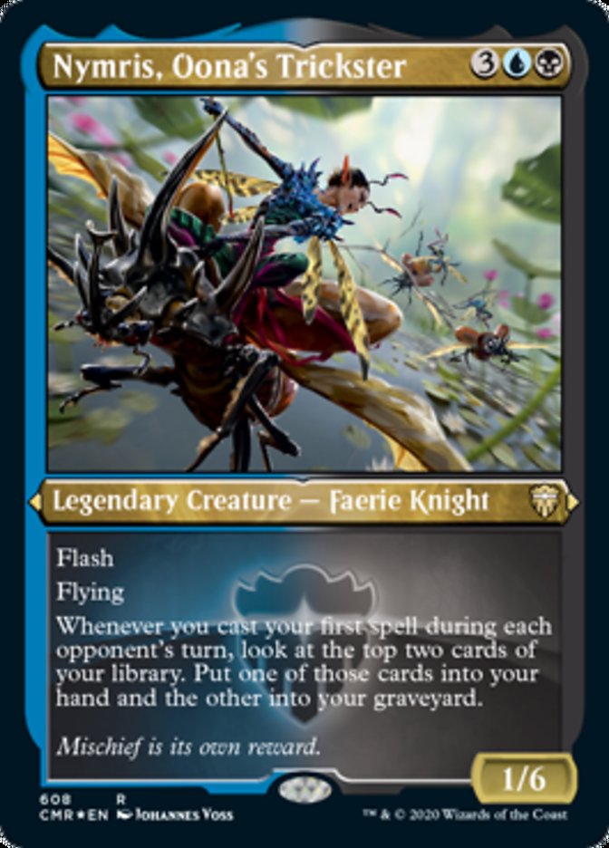 Nymris, Oona's Trickster (Etched) [Commander Legends] | Total Play