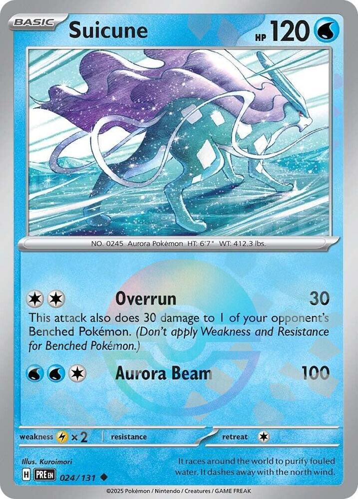 Suicune (024/131) (Poke Ball Pattern) [Scarlet & Violet: Prismatic Evolutions] | Total Play