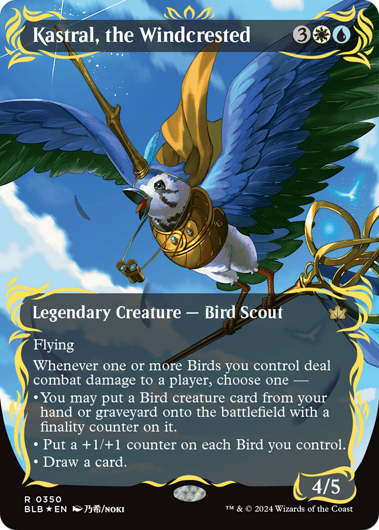 Kastral, the Windcrested (Borderless) [Bloomburrow] | Total Play