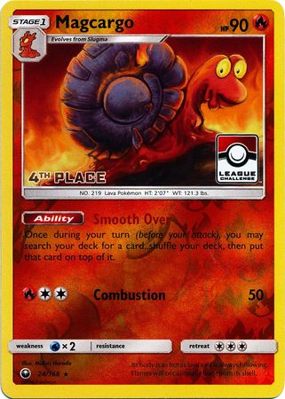 Magcargo (24/168) (League Promo 4th Place) [Sun & Moon: Celestial Storm] | Total Play