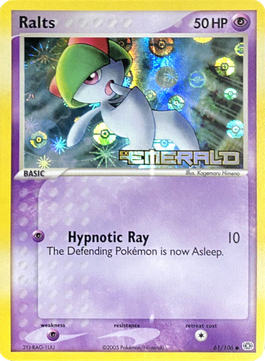 Ralts (61/106) (Stamped) [EX: Emerald] | Total Play